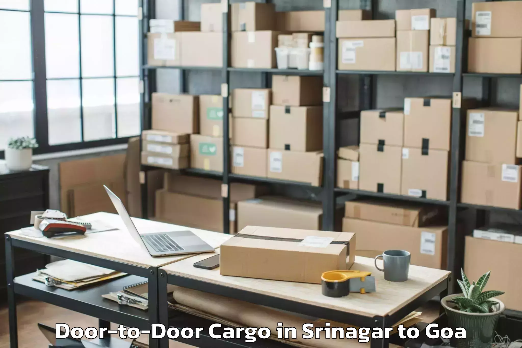 Top Srinagar to Vagator Door To Door Cargo Available